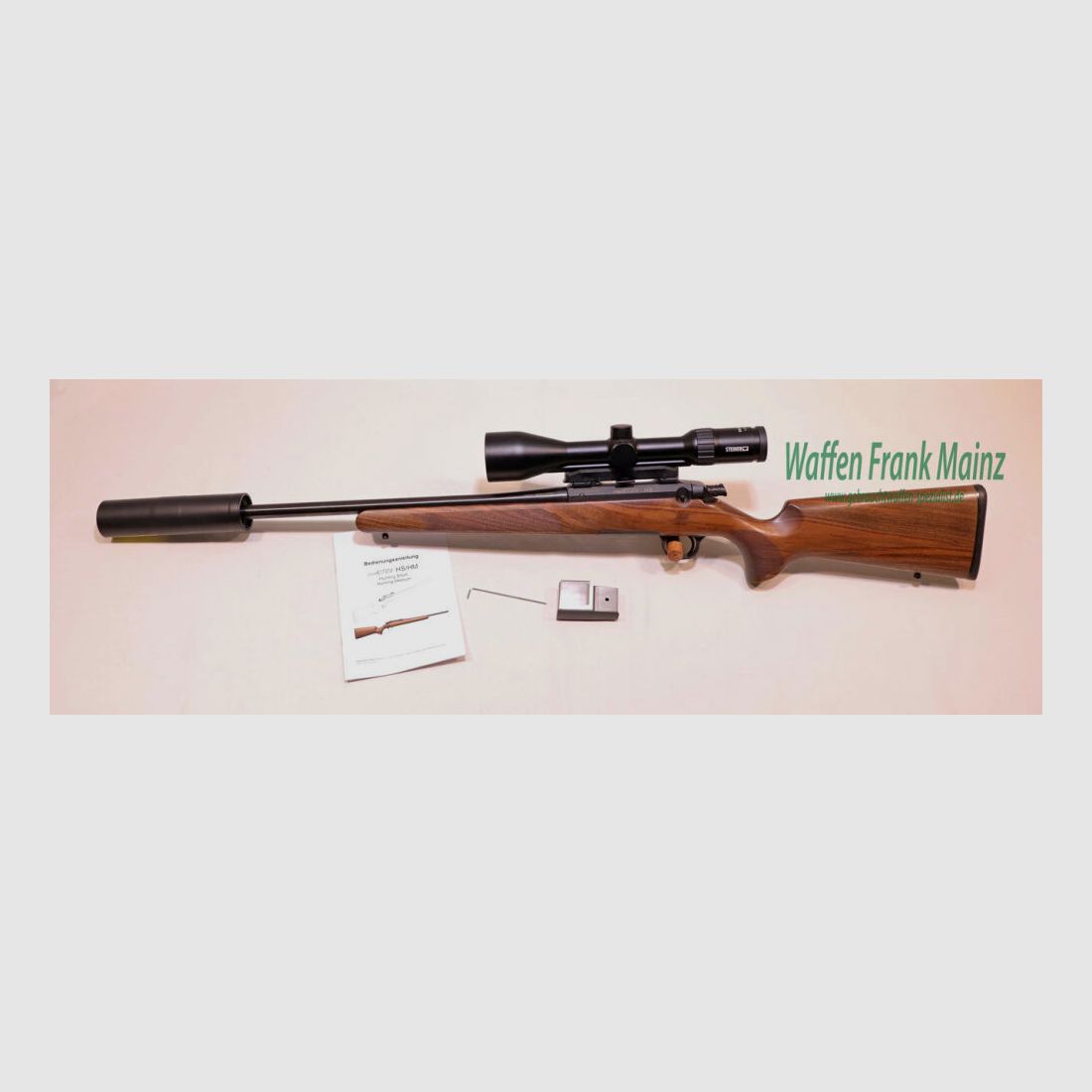 STEEL ACTION HS, wooden stock, overall length 510mm