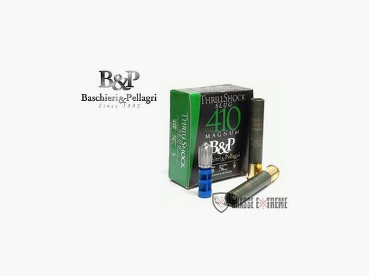 10 Patronen B&P Big Game Thrill Shock Slug 410 9 Gr Kal. 36/76