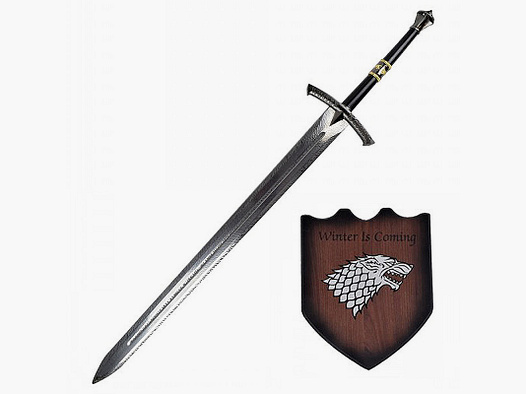 Eddard Stark sword with wall panel