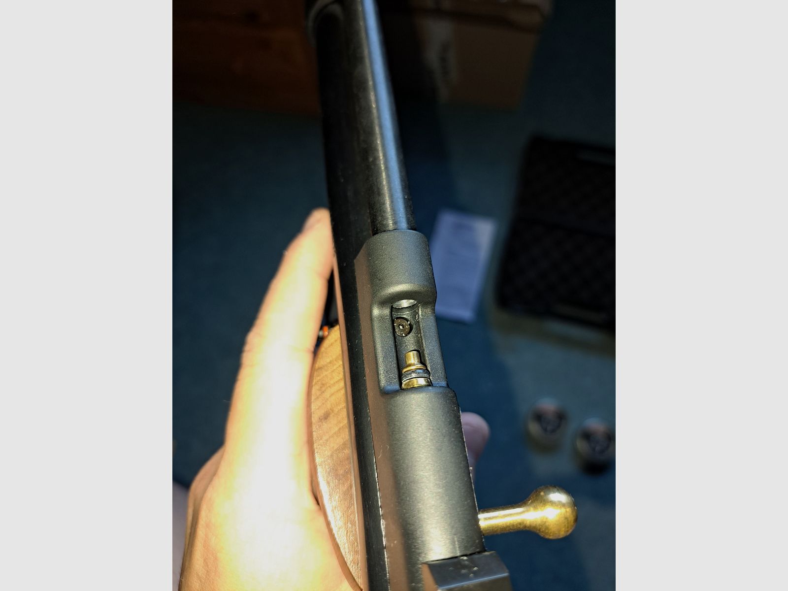 Crosman 2240 - 5,5mm Diabolo Co2 Pistole (SET mit Holzgriffen)