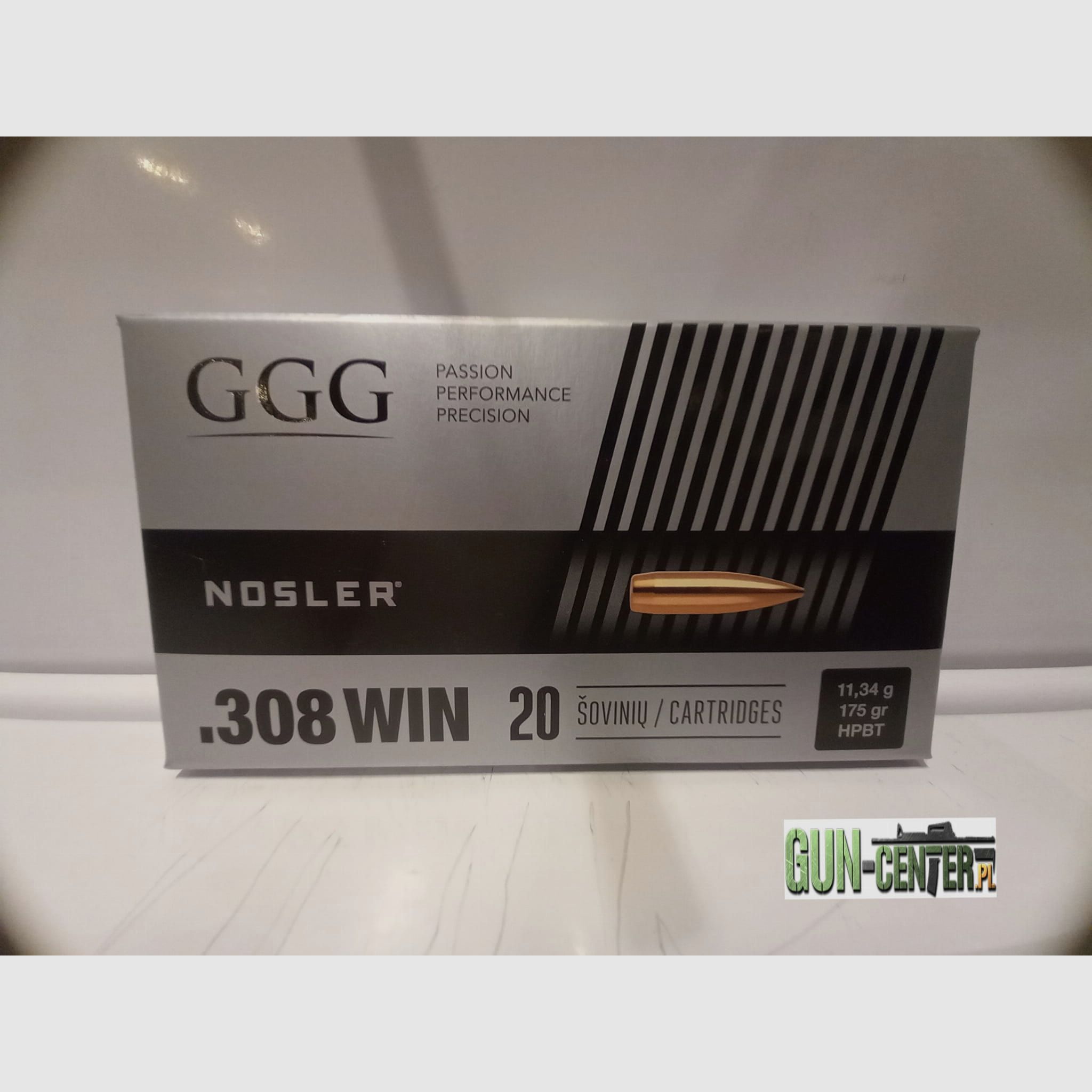 GGG NOSLER / SIERRA munitie, HPBT GPX15 kal. .308 Win., 11,34 g/175 gr, verpakking van 20 stuks