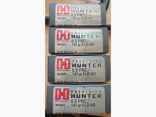 Hornady ELD-X 6,5 PRC 143gr. 9,3g 65 cartouches