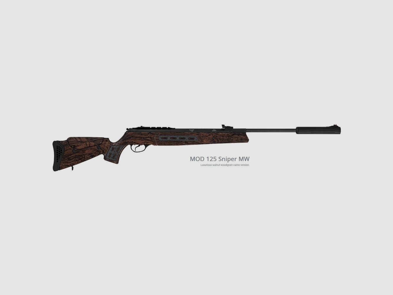 Leader Mod. 125 Sniper - 4,5mm (F) Walnut-Wood-Camo