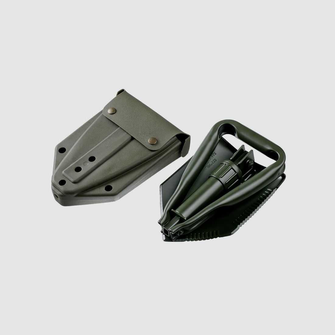 BW FOLDING SHOVEL according to TL with plastic cover