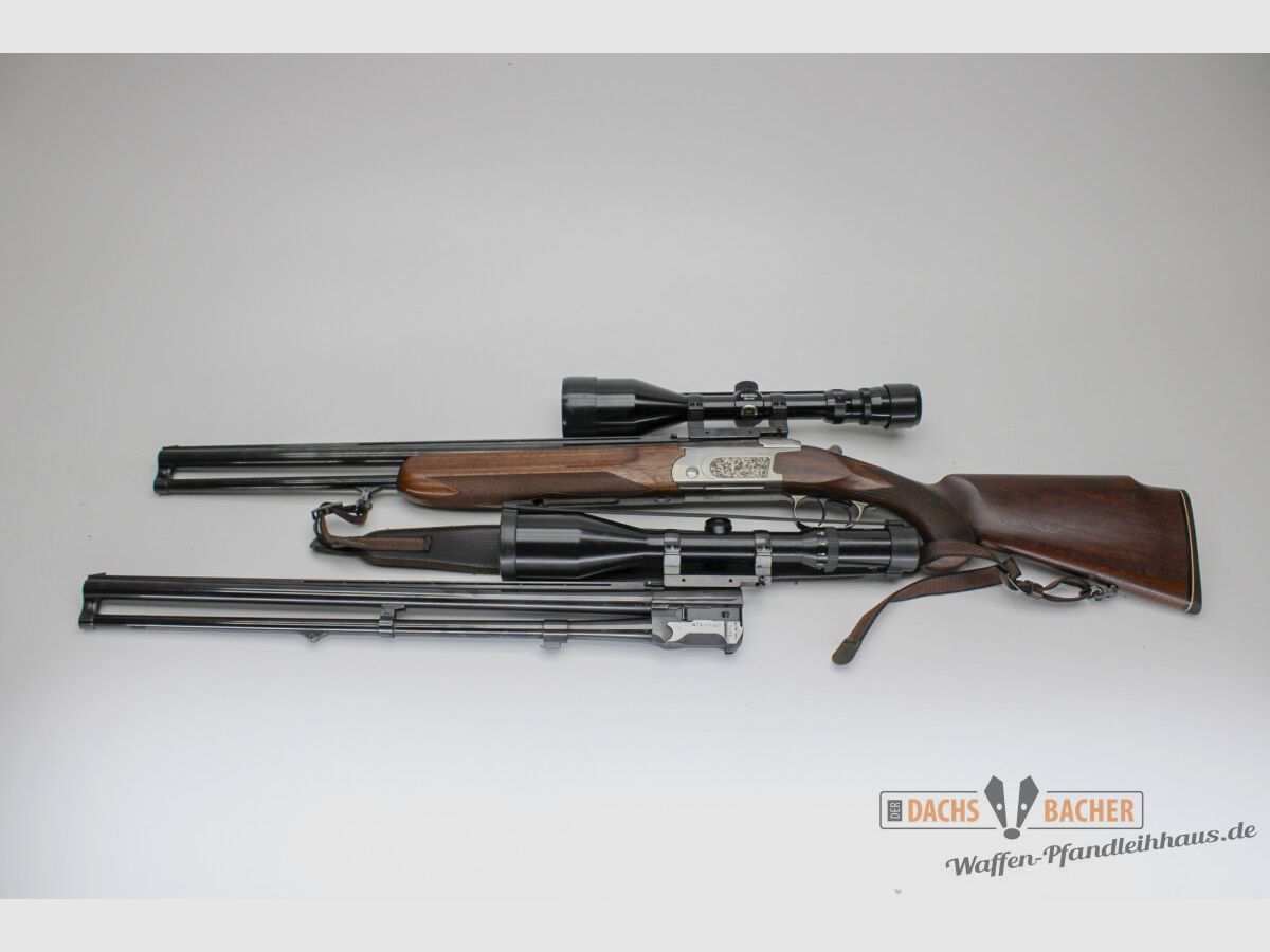 BBF BDB Strzelba kombinowana nad- i podlufowa Strzelba podwójna Tikka 512S Kal. 12/70 + .222Rem + 6,5x55SE + .30-30Winchester Keller + Simmann, zdjęcie 1 z 12