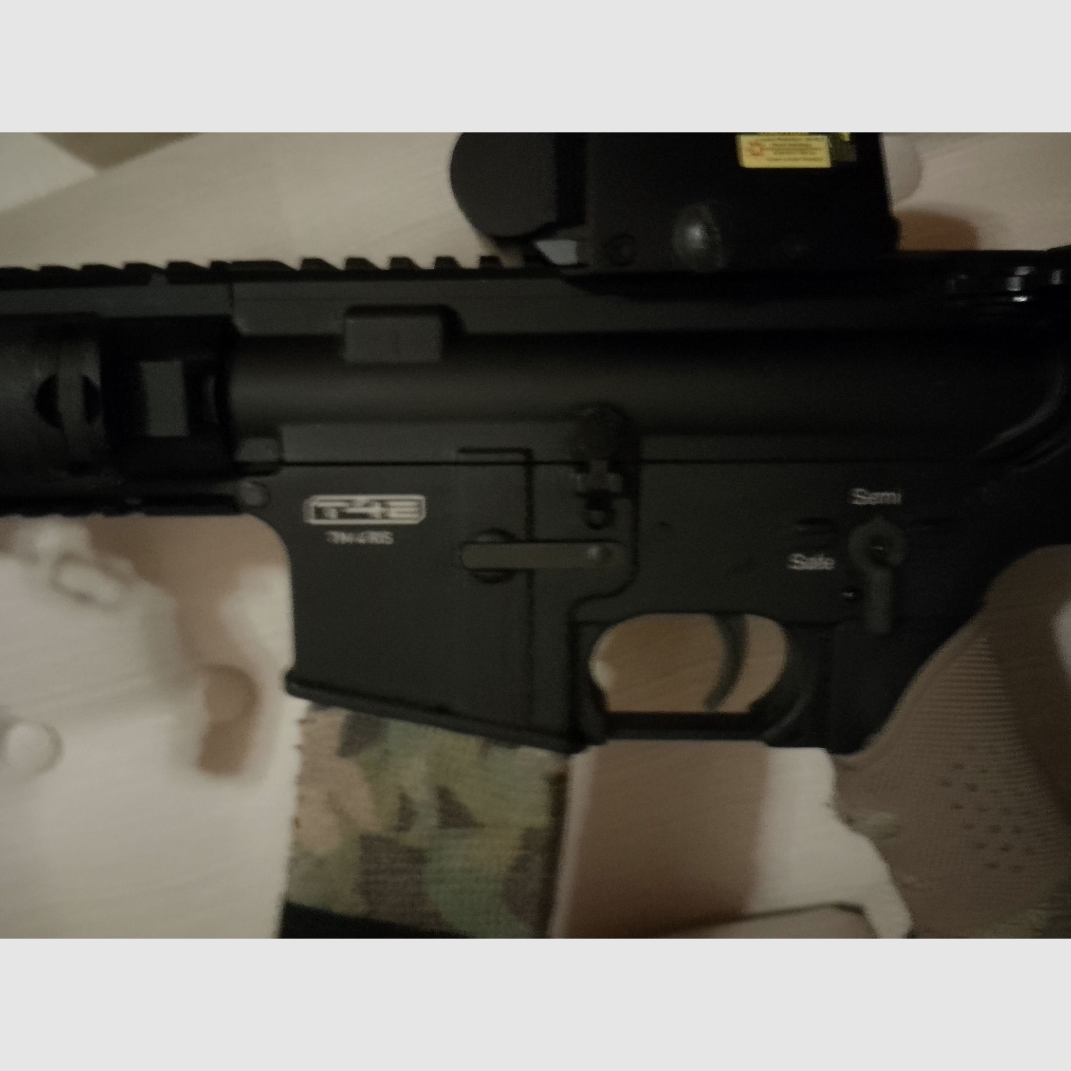 Combat Set T4E t4m RIS CO2 Druckluft Sturmgewehr Ram Tarnung  Holo Visier Laser Entfernungsmesser Home Defense Gewehr cal .43 upgraded Paintball Markierer