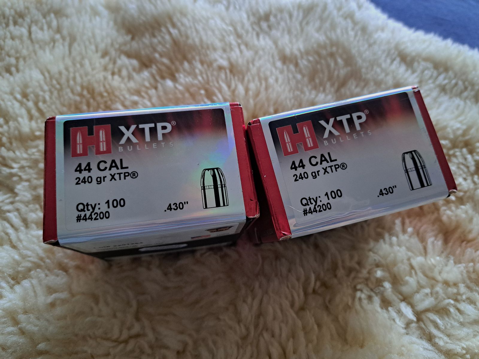 100 bullets Hornady XTP 240 gr .430" NEW sealed package