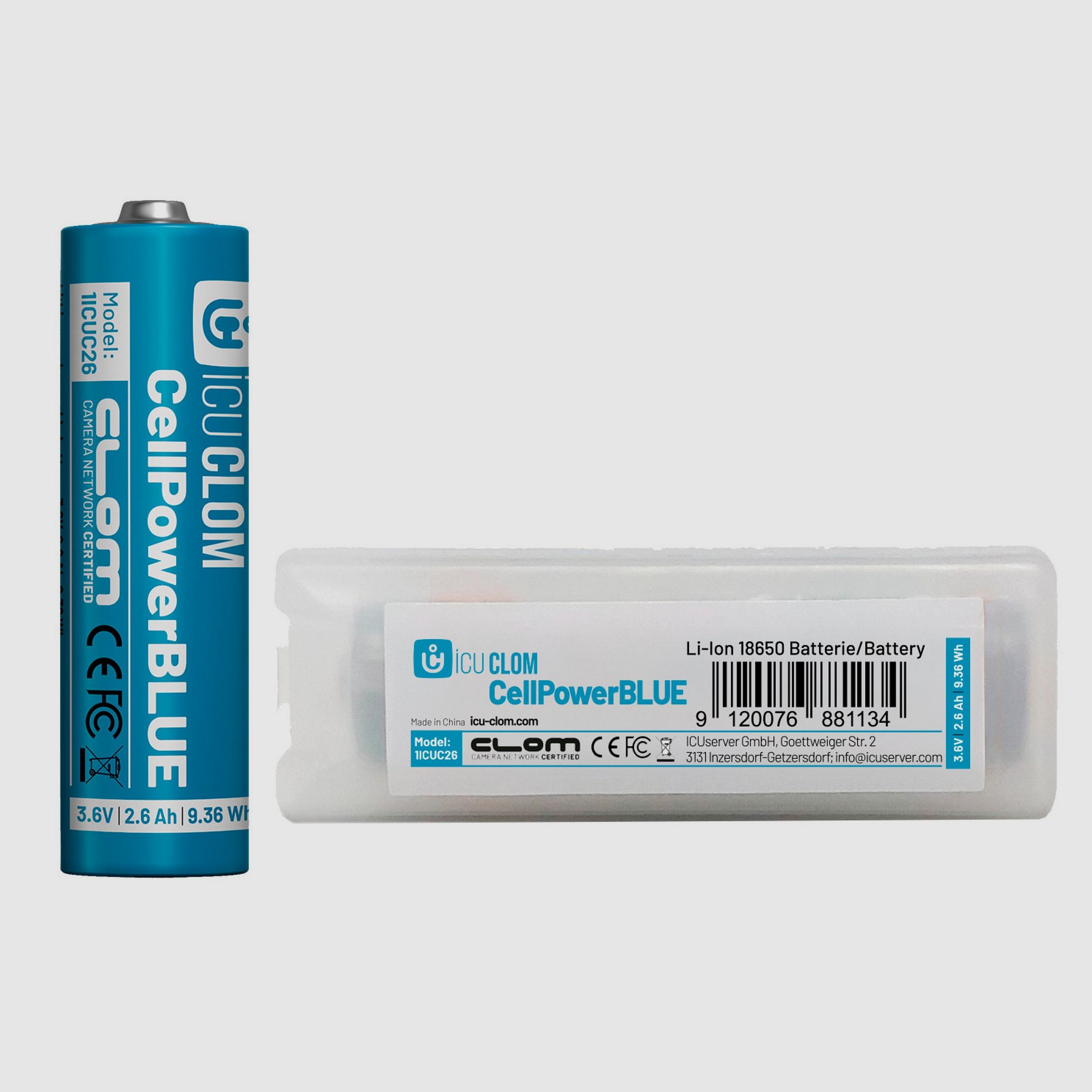 ICU Akku Clom CellPower Blue