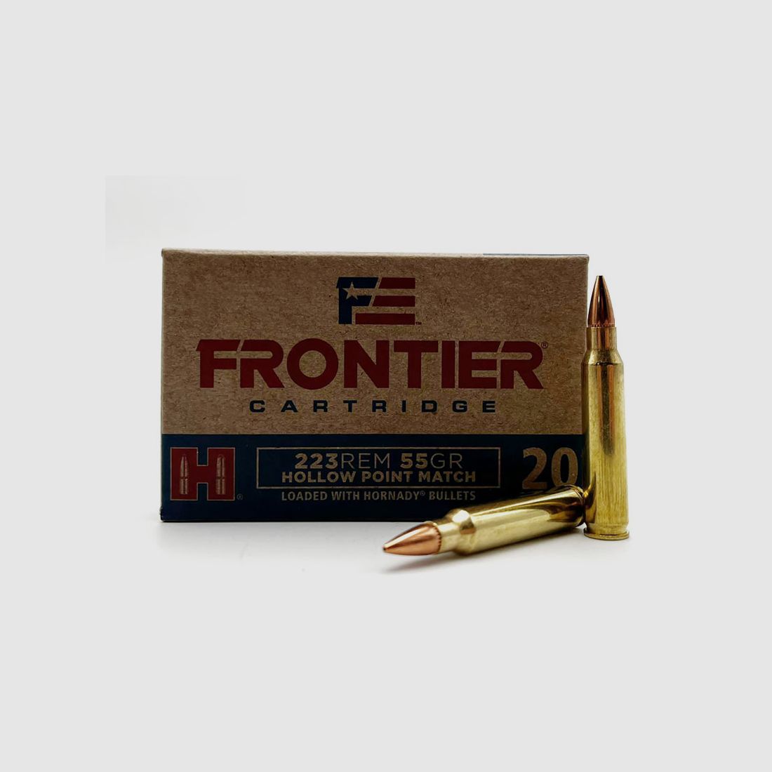 Hornady FRONTIER .223 Remington, HP Match 55 grs 1 paquet (20 coups à 0,645 €*)