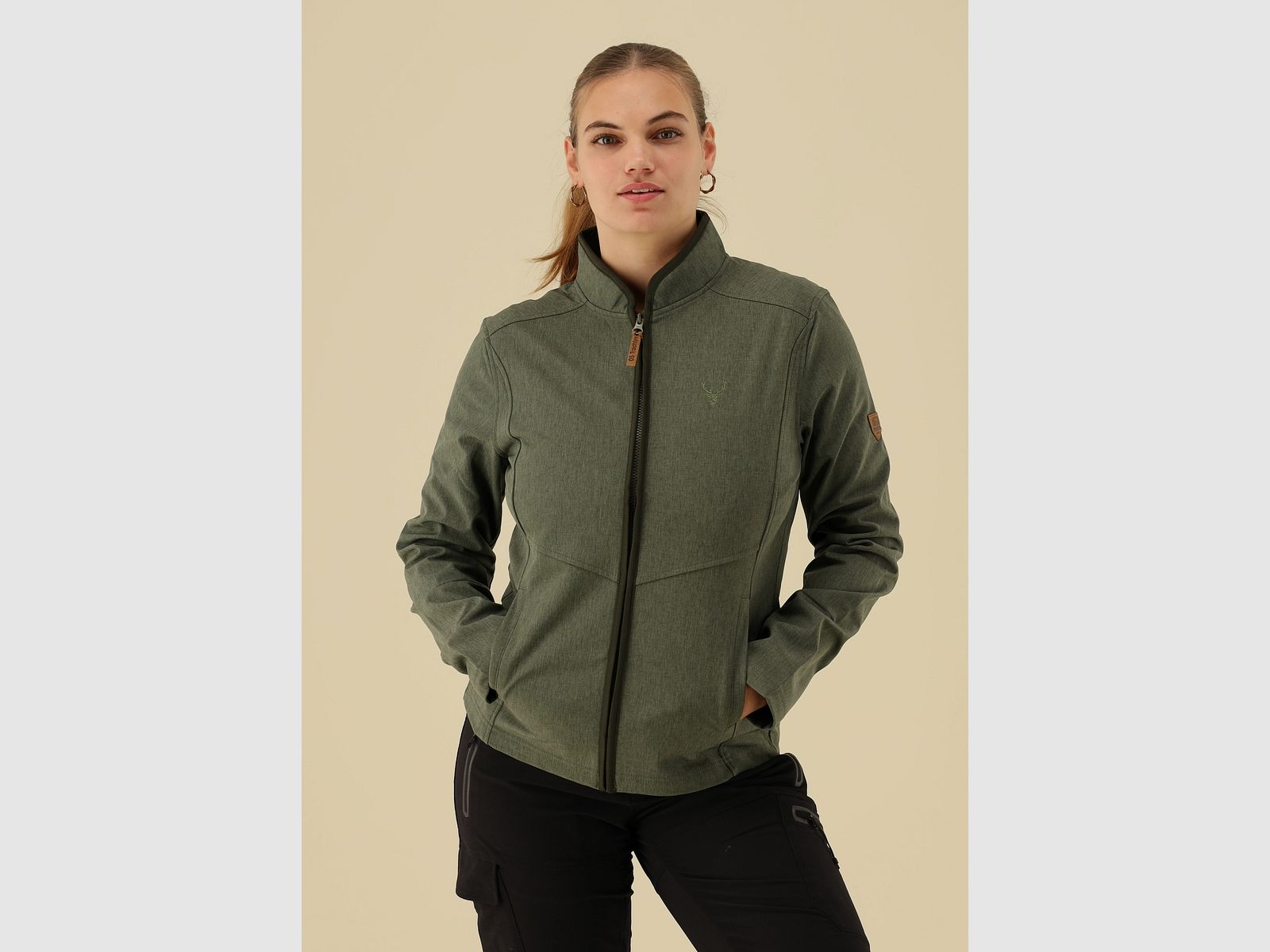 OS-Trachten Damen-Softshelljacke – Olivgrün, Bild 5 von 5