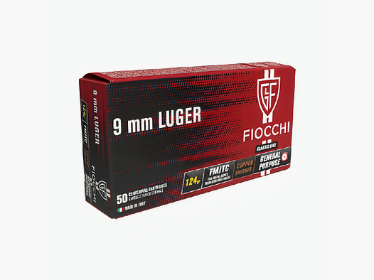 Fiocchi Cal. 9mm. 124 grains