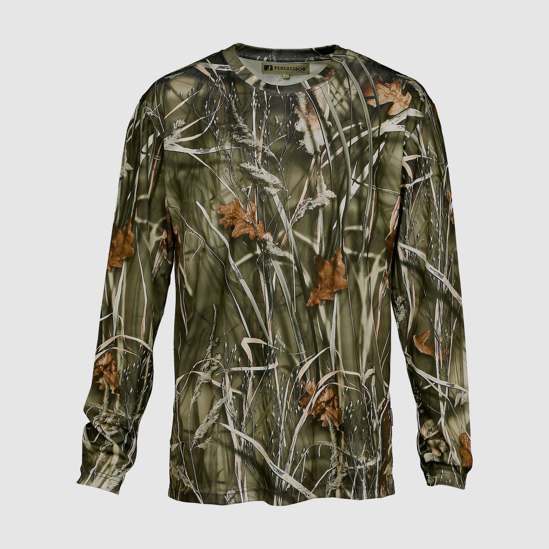 Percussion Heren Langarmshirt GhostCamo