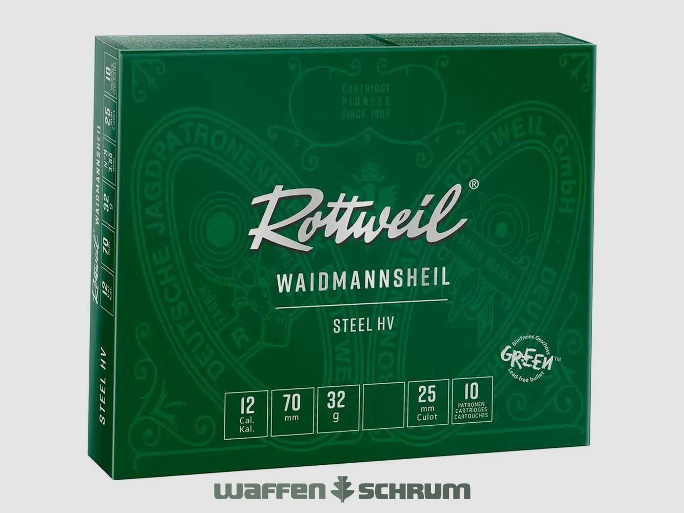 Rottweil Waidmannsheil Steel HV 12/70 3.25mm - 32g