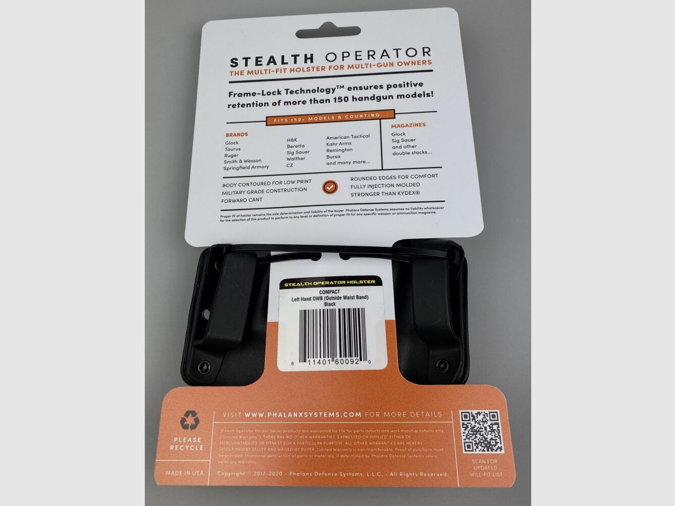 FODERO MULTIFUNZIONALE COMPATTO PER OPERATORE STEALTH PHALANX SINISTRO