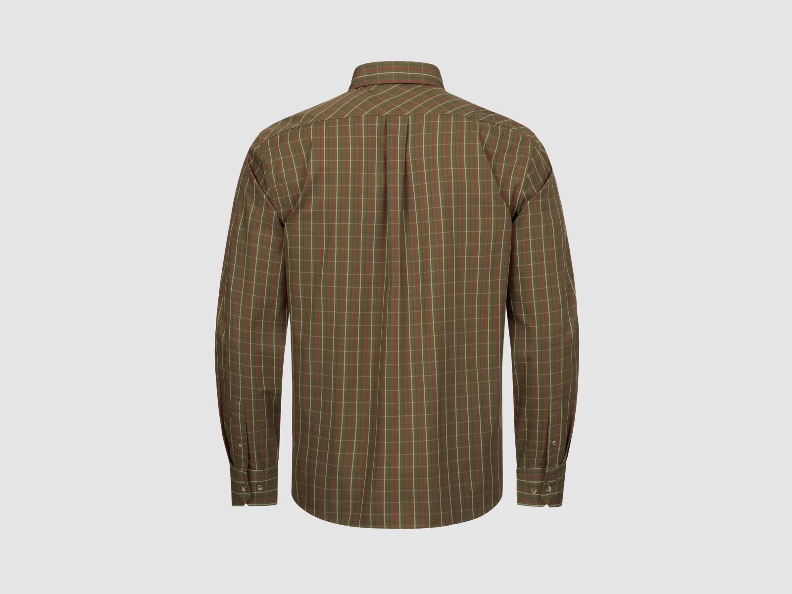BLASER Tristan 22 Dark Olive Red Check Shirt