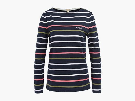 Barbour Pullover Hawkins Navy Stripe