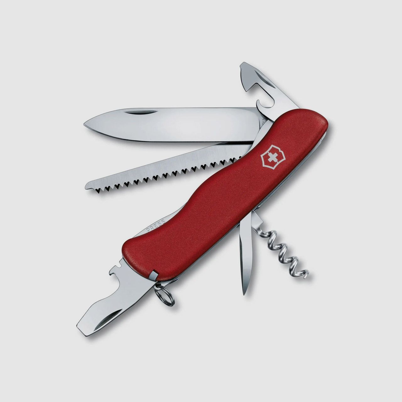 Multi-Messer Schweizer Taschenmesser Victorinox Forester, 12 Funktionen, LĂ¤nge 111 mm