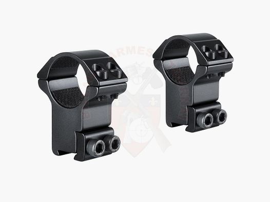 Paire de colliers de montage Hawke 1", Rail 11mm Hauts