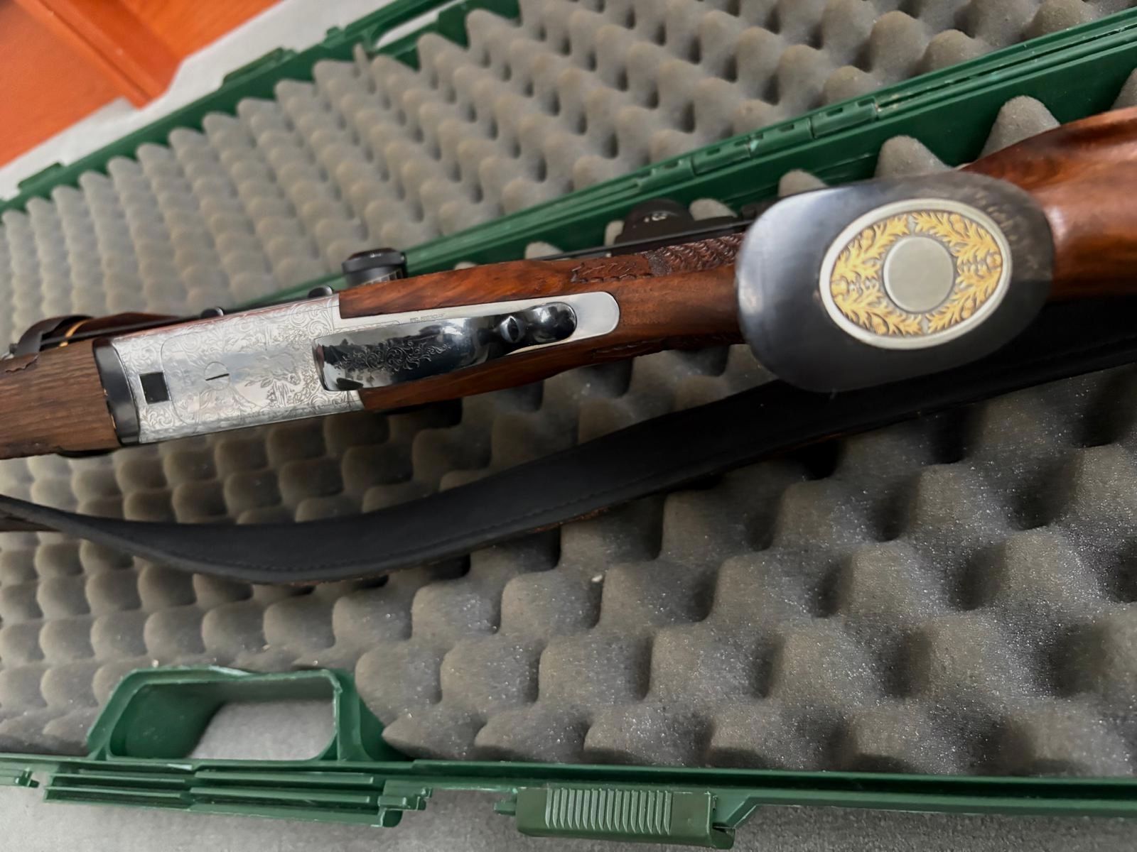 Kipplaufbüchse Sabatti 98, inkl. Optik, Waffenkoffer und Munition