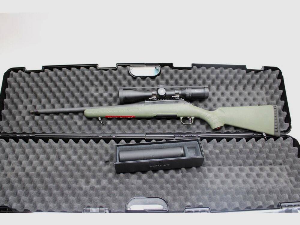 Rep. Büchse Ruger AMERICAN-PREDATOR mit ZF und Schalldämpfer .308Win