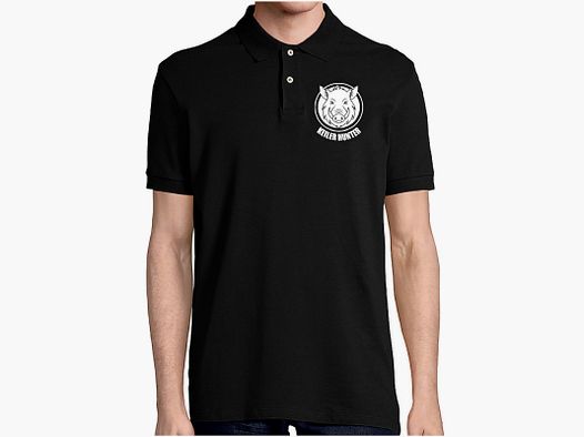 Polo Keiler Hunter schwarz Baumwolle kurzarm Logo 3