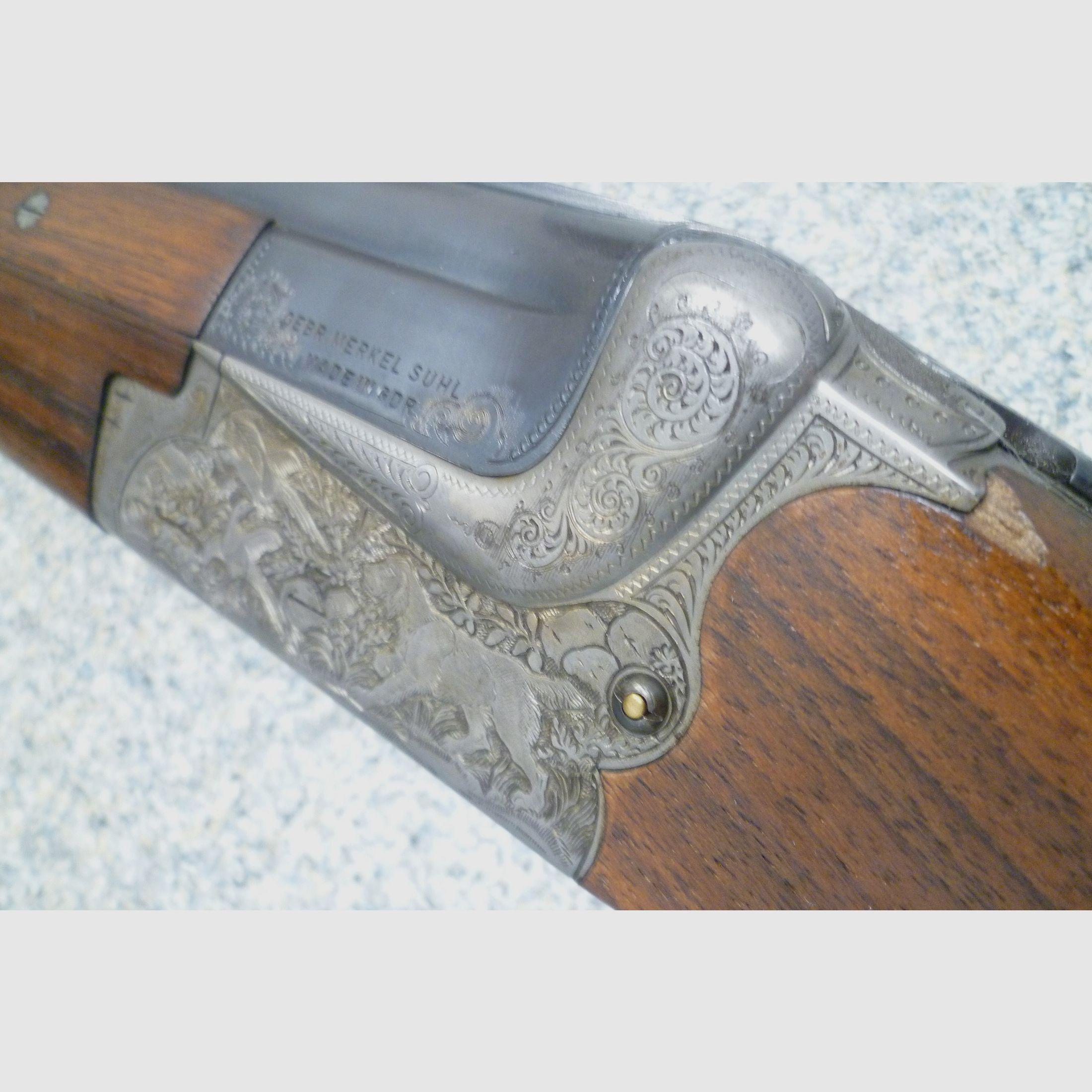 Fusil à deux canons superposés Merkel Suhl 16/70
