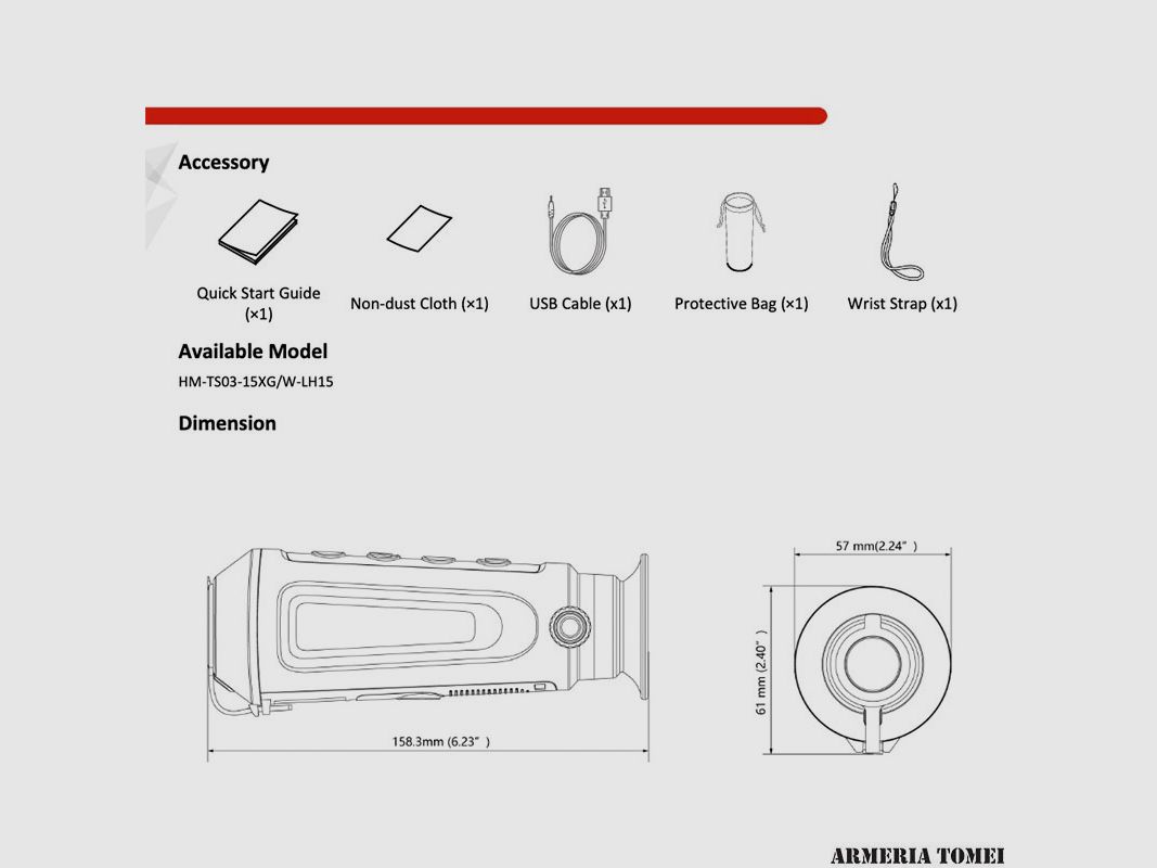 MONOKULAR WÄRMEBILD – HIKMICRO – LYNX Pro HD LH15 Dig.Zoom 1.47/11.76x TELEMETRIE 8G Wifi 1280×960 Objektiv 15mm (A) -HM-LH15, Bild 5 von 5