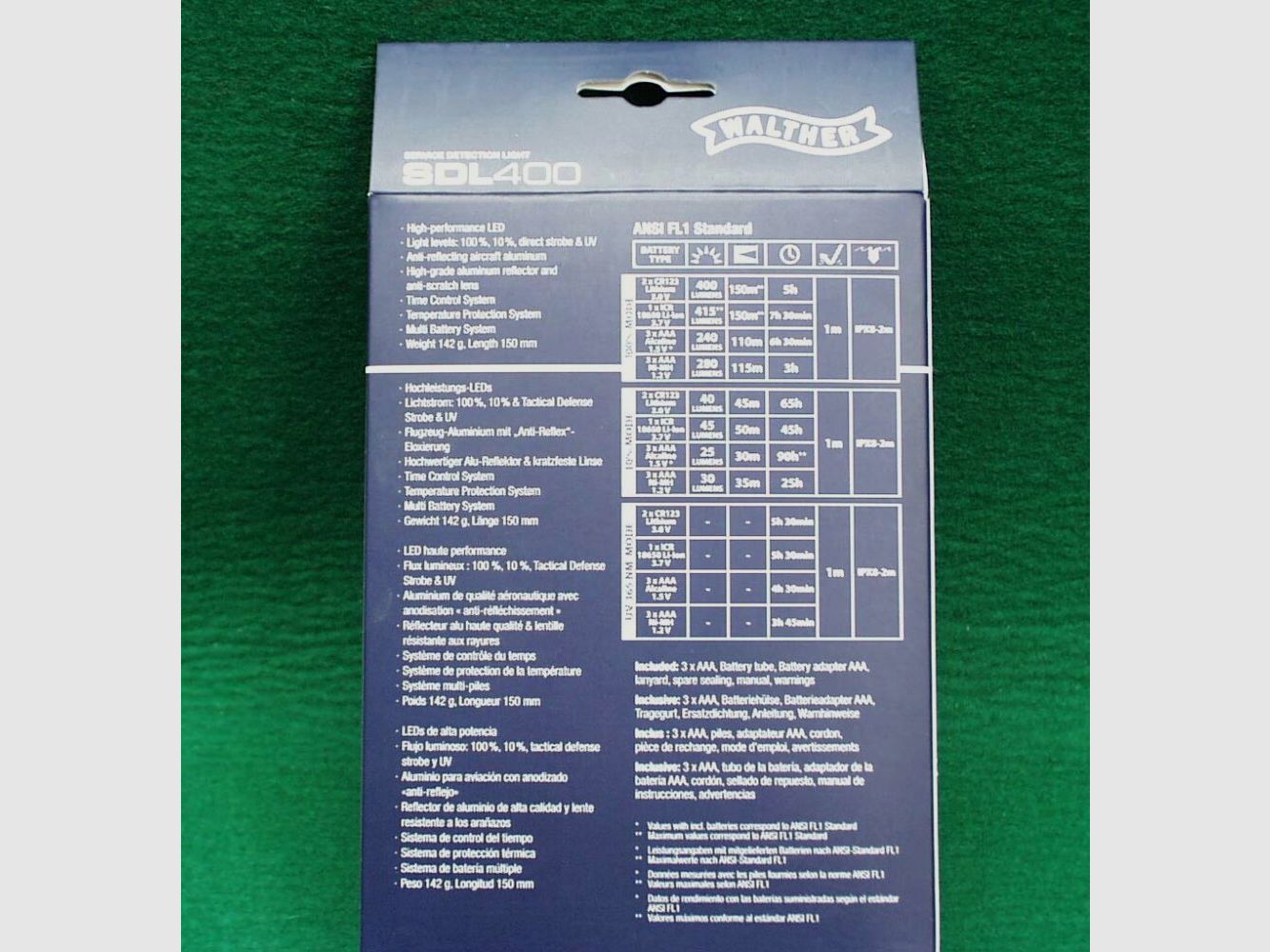 Walther flashlight SDL400