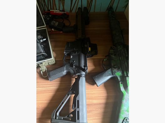 Conjunto de airsoft begadi m4