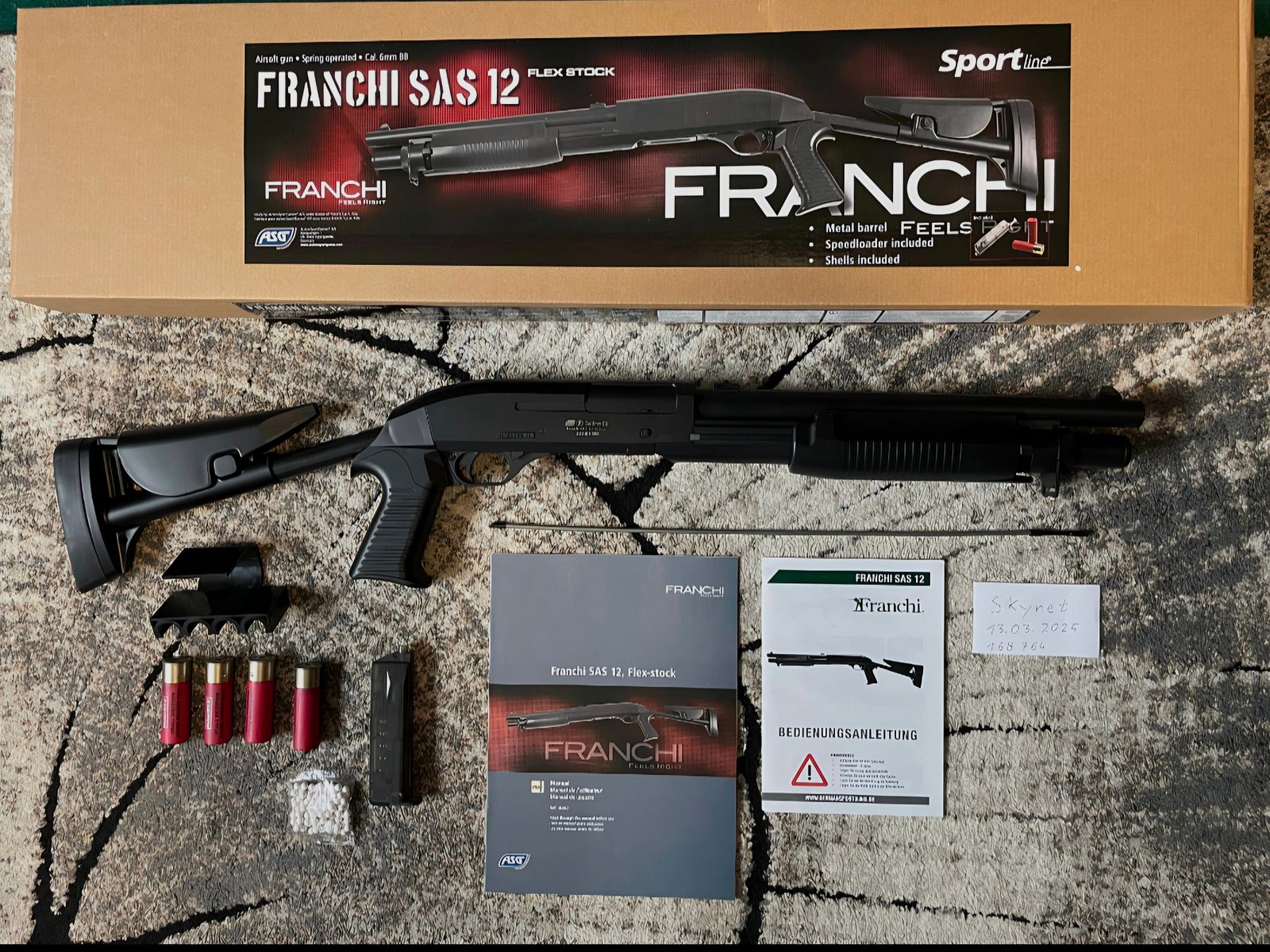 SAS Franchie 1,2 J Strzelba Federdruck