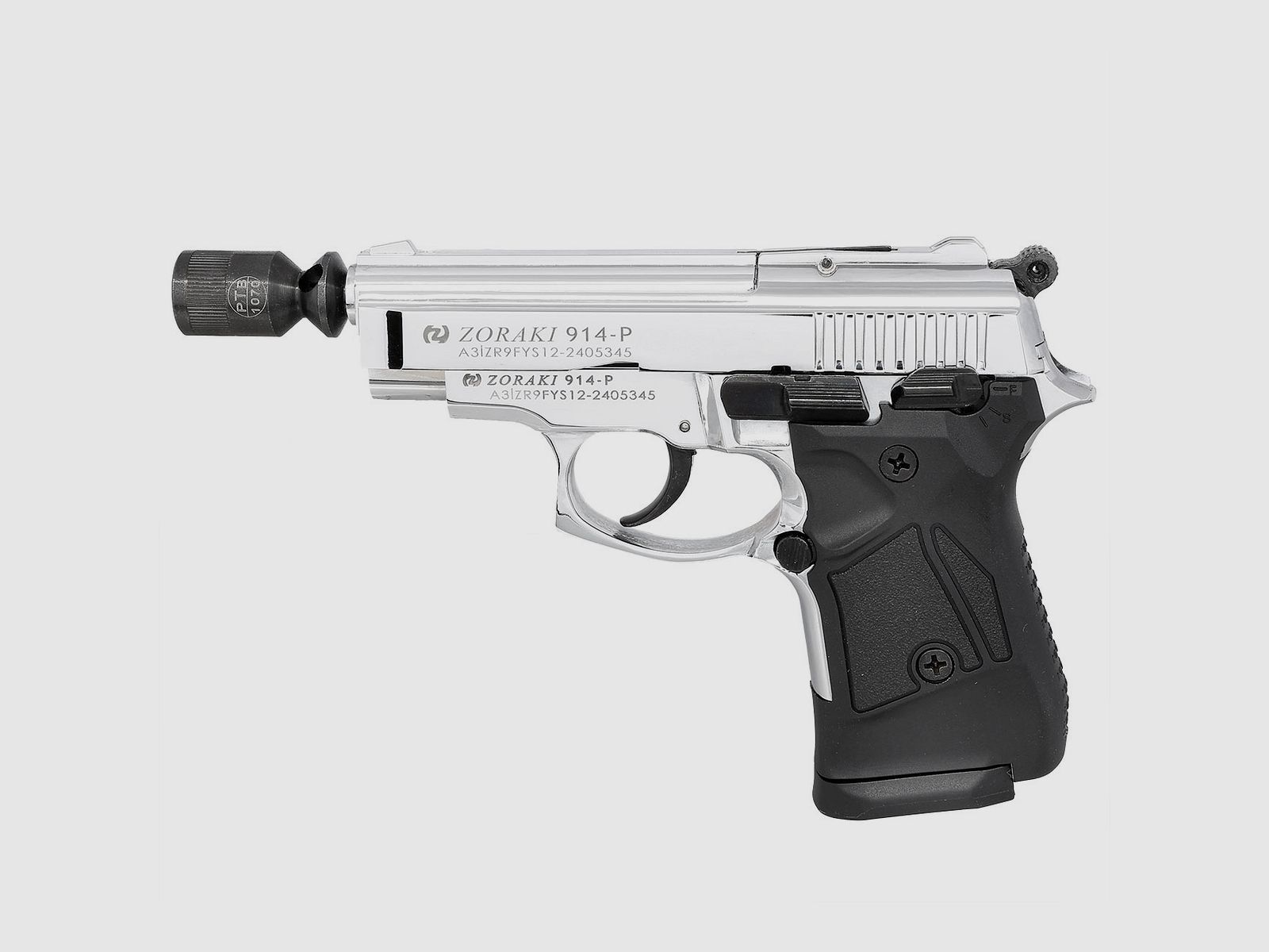 ZORAKI 914 Chrome 9 mm P.A.K. – pistola a salve – spedizione in tutta l’UE