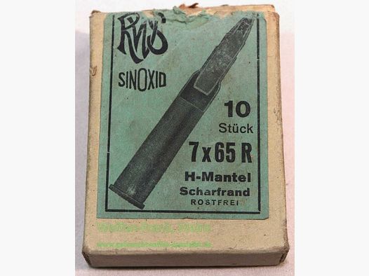 RWS (WZd.Fa.Rottweil) rifle cartridges 7x65R