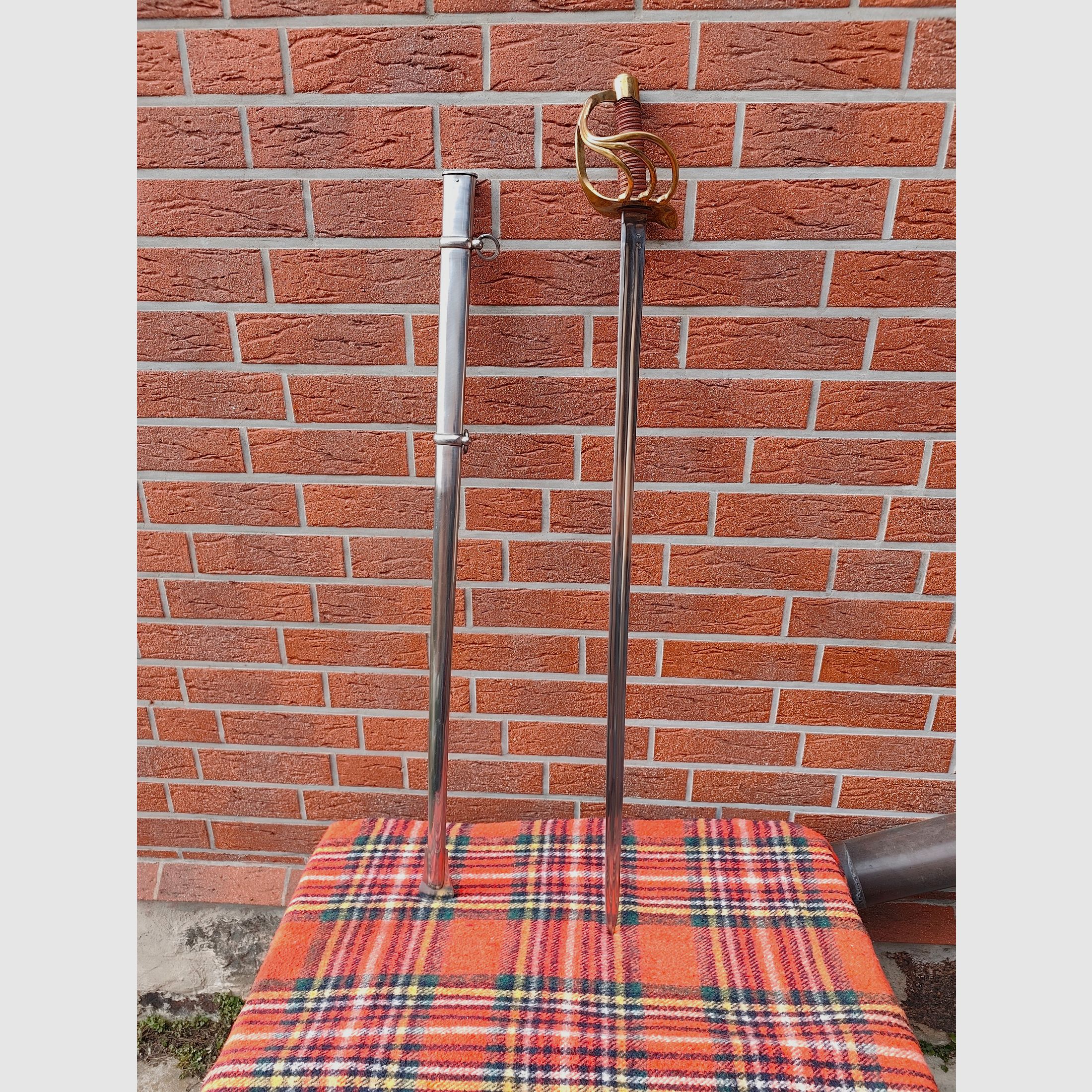 Sciabola Pracht-Kürassier M1822 – Replica museale di alta qualità di Solingen