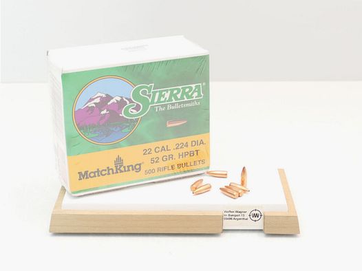 Sierra Geschosse HBPT 52grs.A100 .22/224