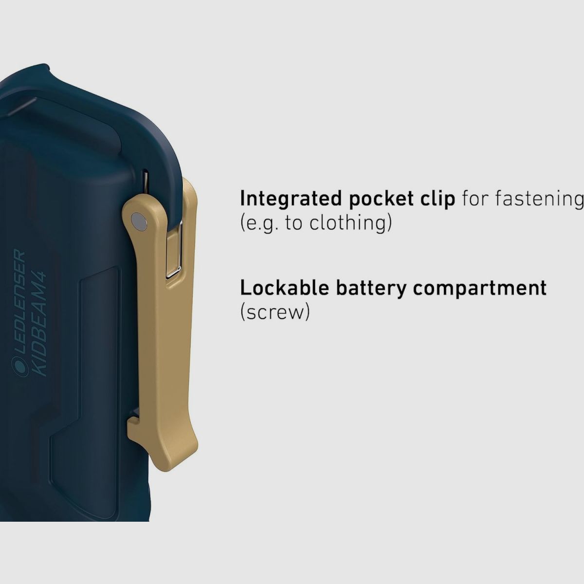 KIDBEAM 4 Linterna para niños Verde