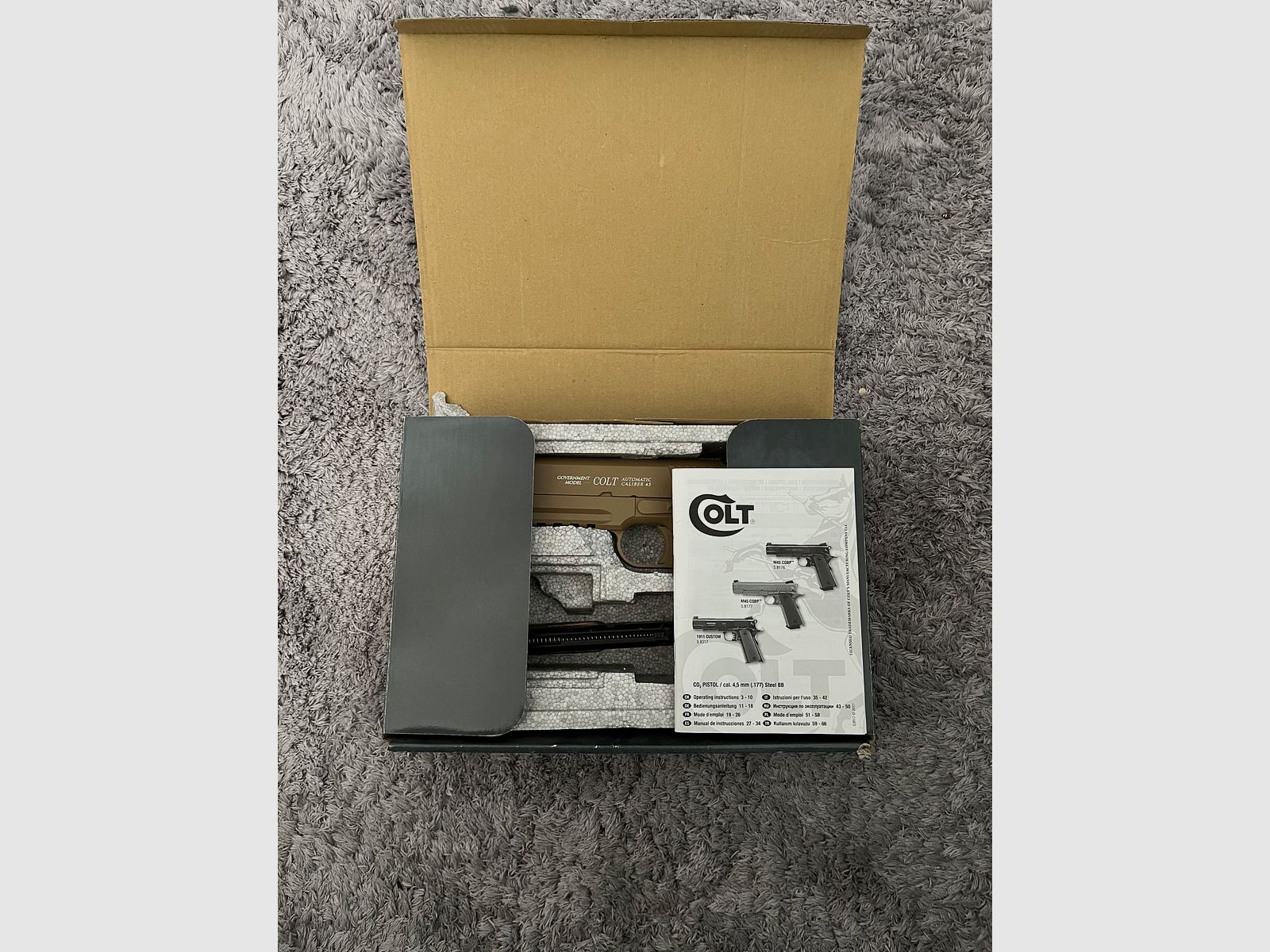 Pistola CO2 COLT Modelo Gobierno M45 CQBP