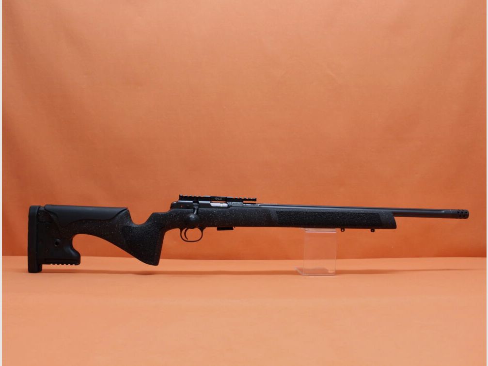 CZUB Rep. Fucile .22lr CZUB CZ457 LRP Nero Precisione a Lunga Distanza 20" Canne Varmint/ Filettatura 1/2-20