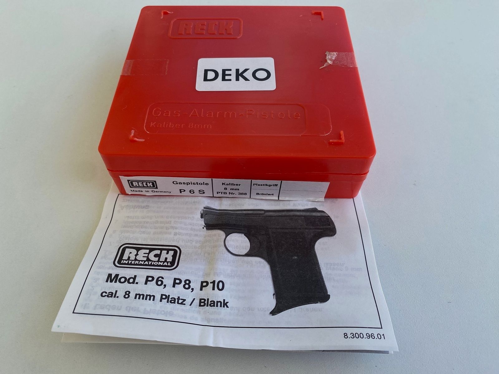 Sammlerstück Reck P6 E !!!! Deko Waffe extrem selten !!!