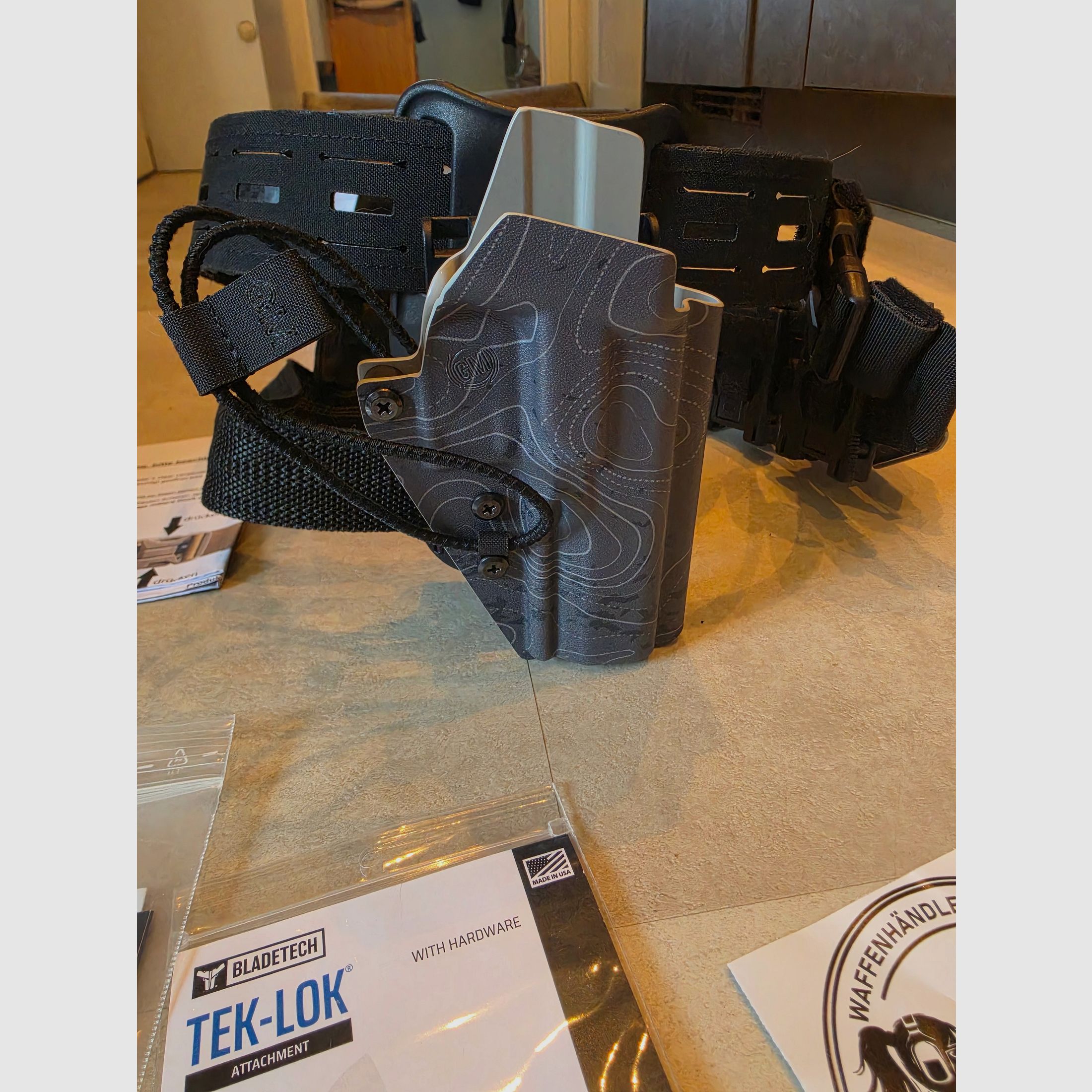 Cinturón porta fundas Kydex para Walther PDP SF de Gear Maniacs