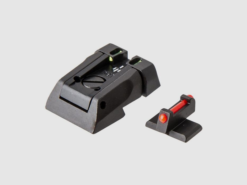 L.P.A. FIBER OPTIC ADJUSTABLE SIGHT SET, NOVAK STYLE, image 2 of 4