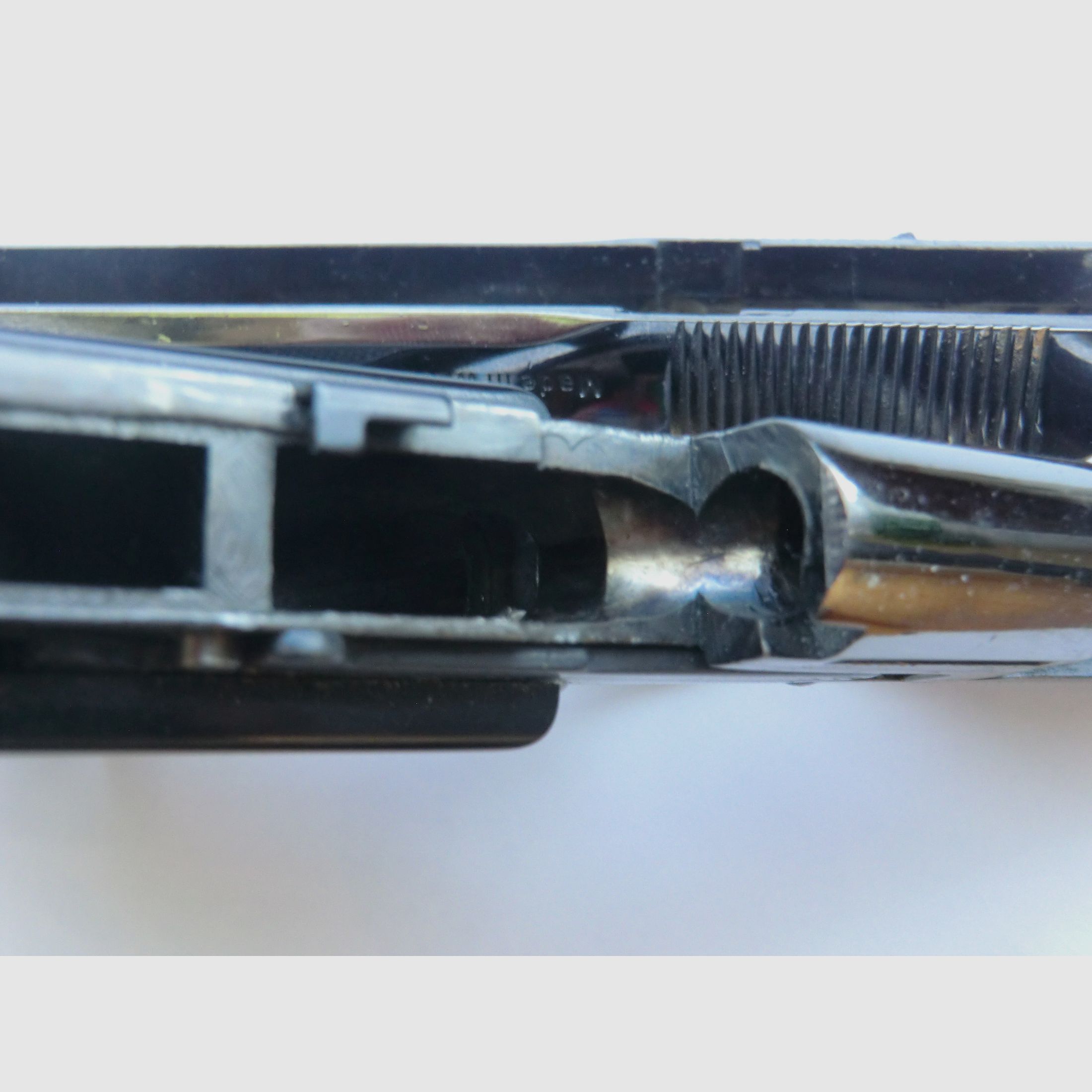 Walther PPK PTB 502 8mm K -  SCHWARZ-CHROM - seltenes Sammlerstück in neuwertigen Zustand + 159 x  8mm Platzpatr.