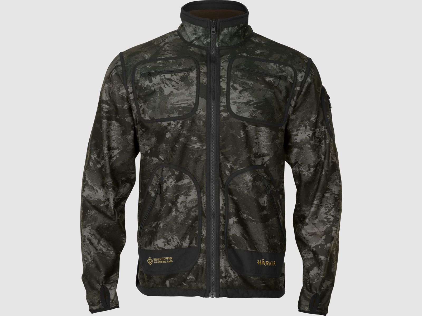 Härkila Kamko NOCTYX WSP Wendbare Fleecejacke Herr AXIS MSP®Black/Willow green 4XL