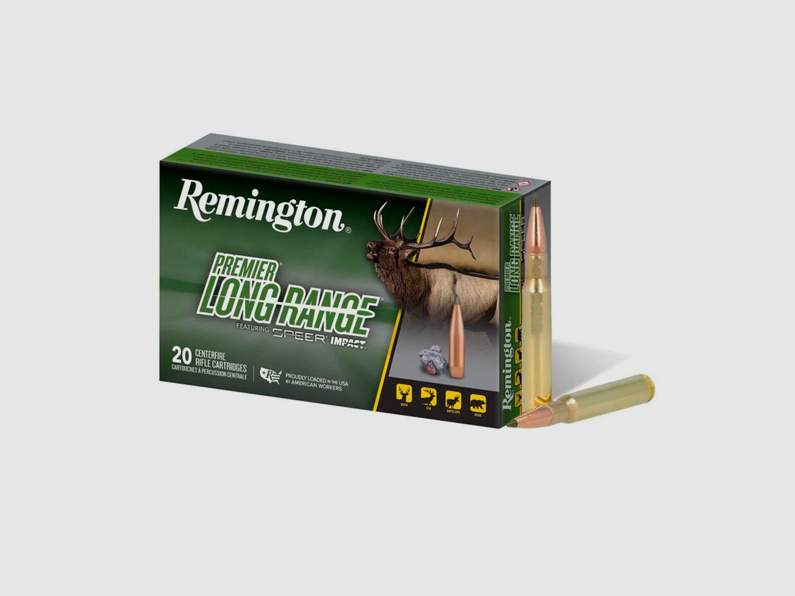 MUNITION – REMINGTON – PREMIER LONG RANGE 7MM REM MAG, 175 Grain, Speer Impact, 2870 fps, Bild 2 von 3