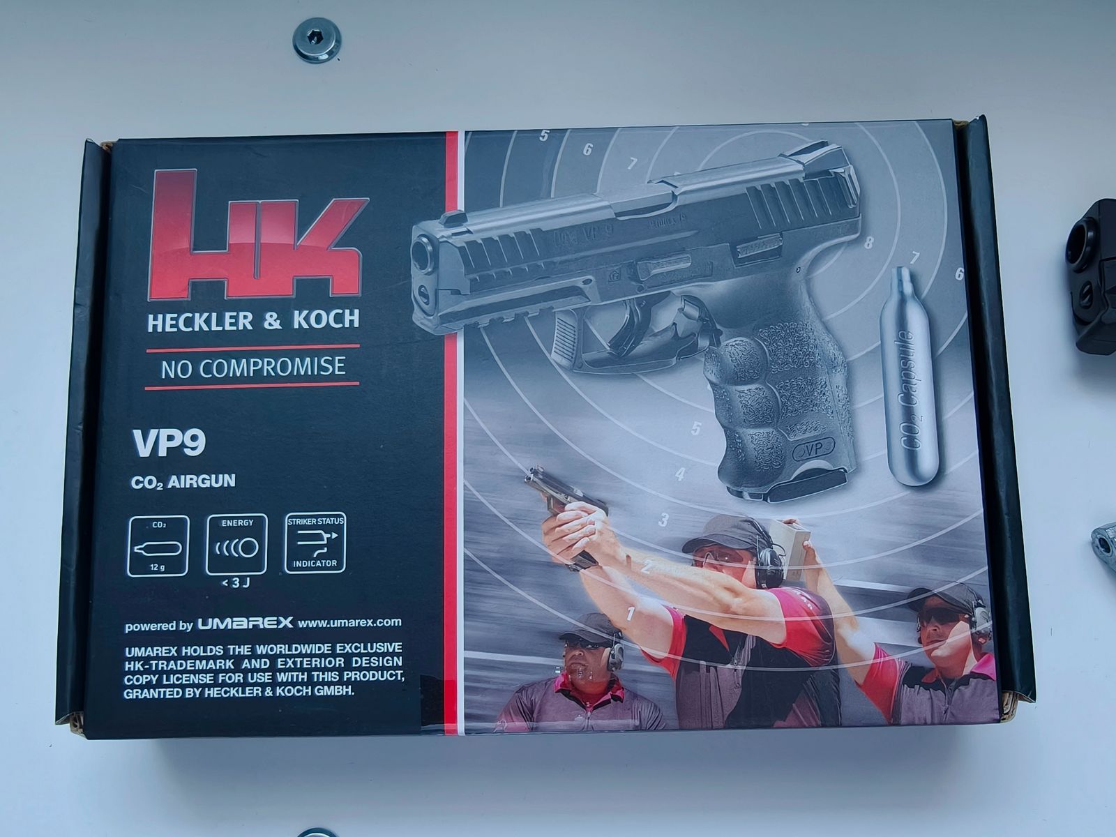 Heckler Koch VP9 pistola CO2 Blowback 4,5mm BB