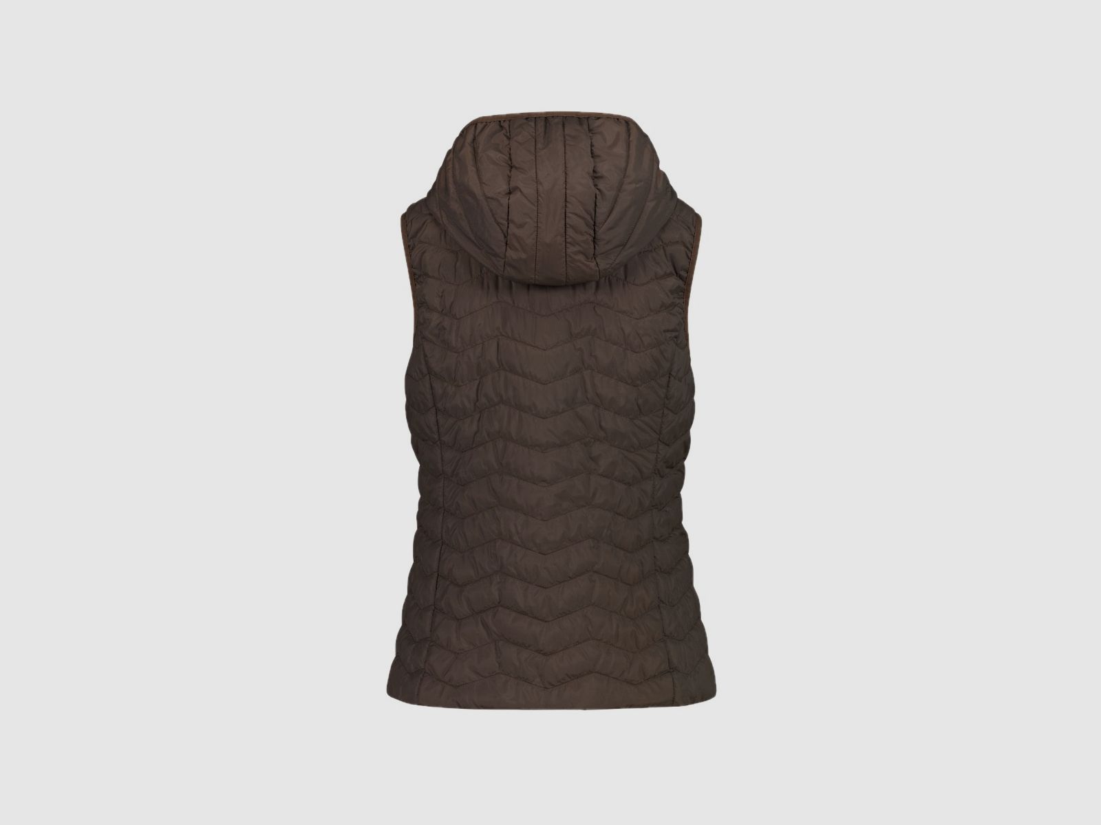 CMP Wattierte Weste mit Kapuze für Damen Braun