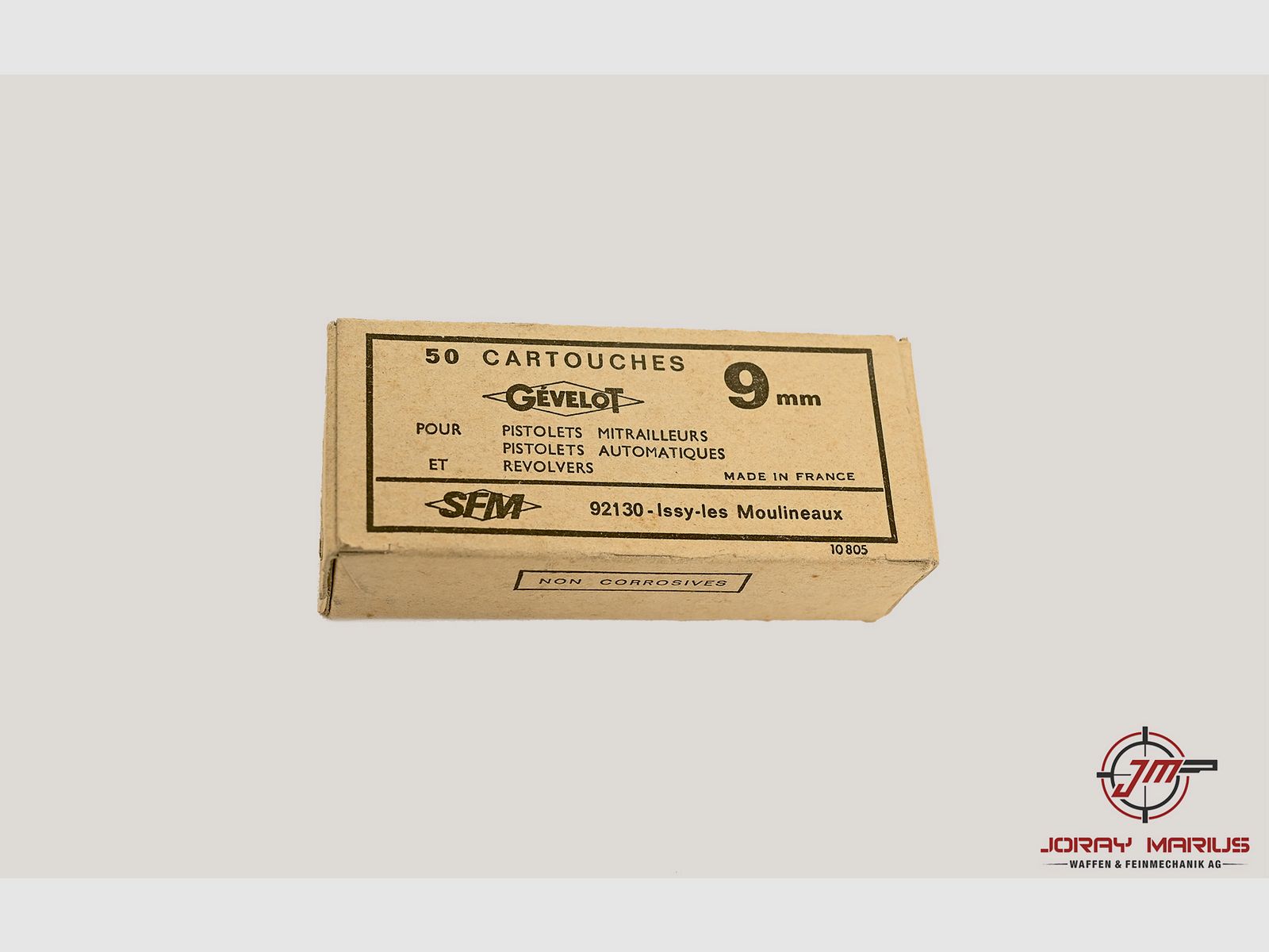 9mm Para Gévelot SFM Sammlermunition – 50 Patronen