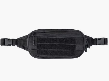 GÜRTELTASCHE MIT MOLLE UND KLETT - SCHWARZ