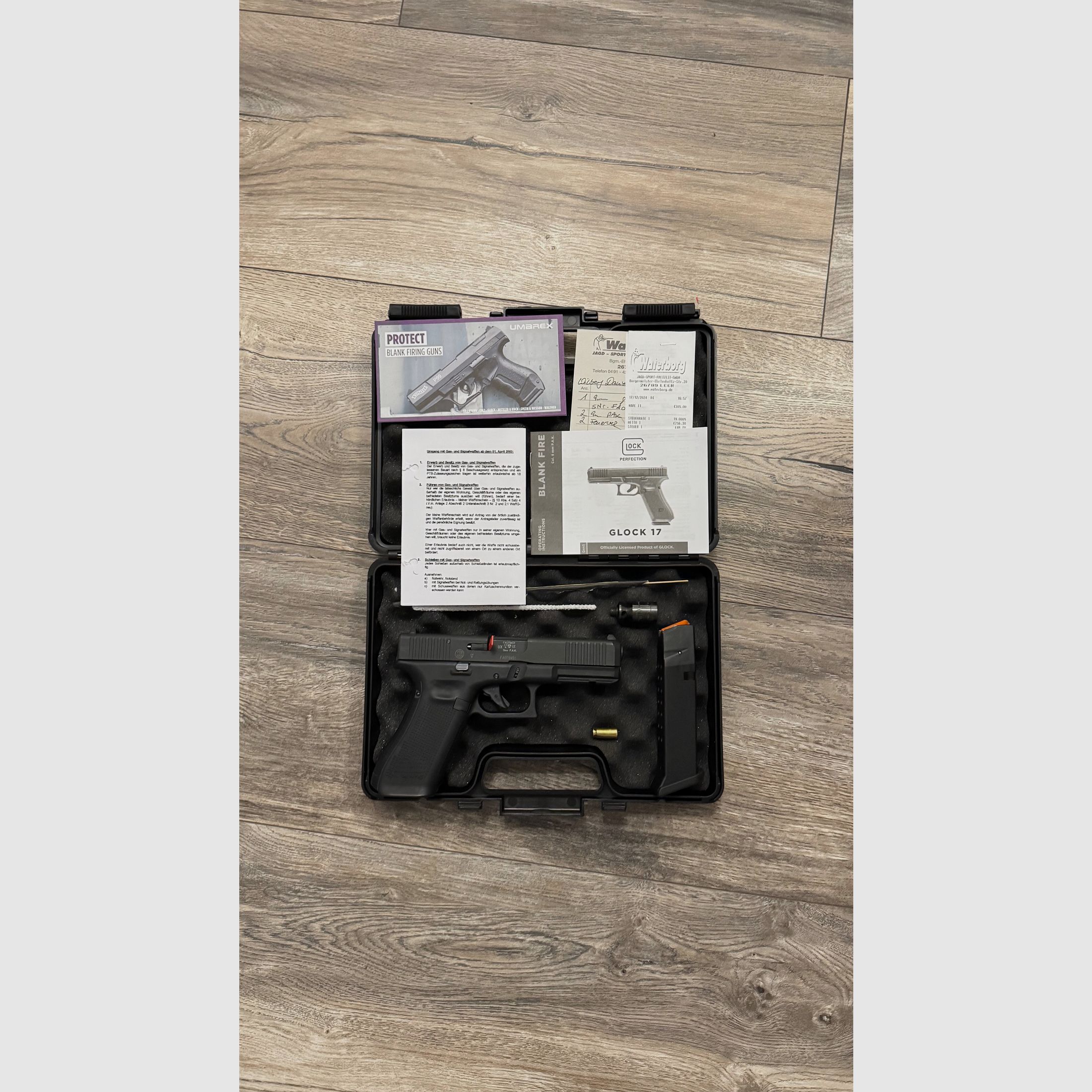 Glock 17 Gen5 9mm P.A.K als nieuw met factuur en origineel accessoire