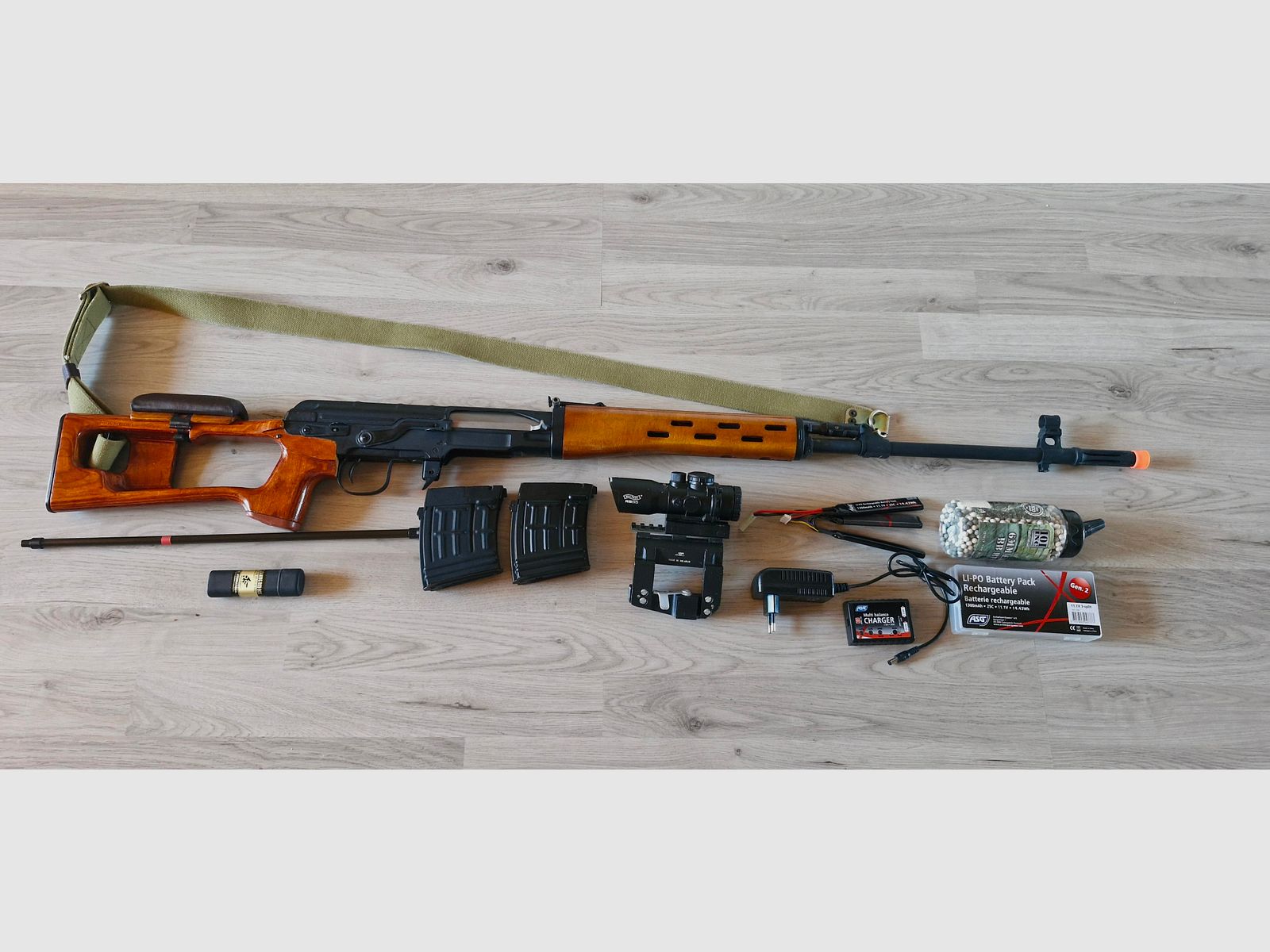 LCT SVD Airsoft madera real S-AEG