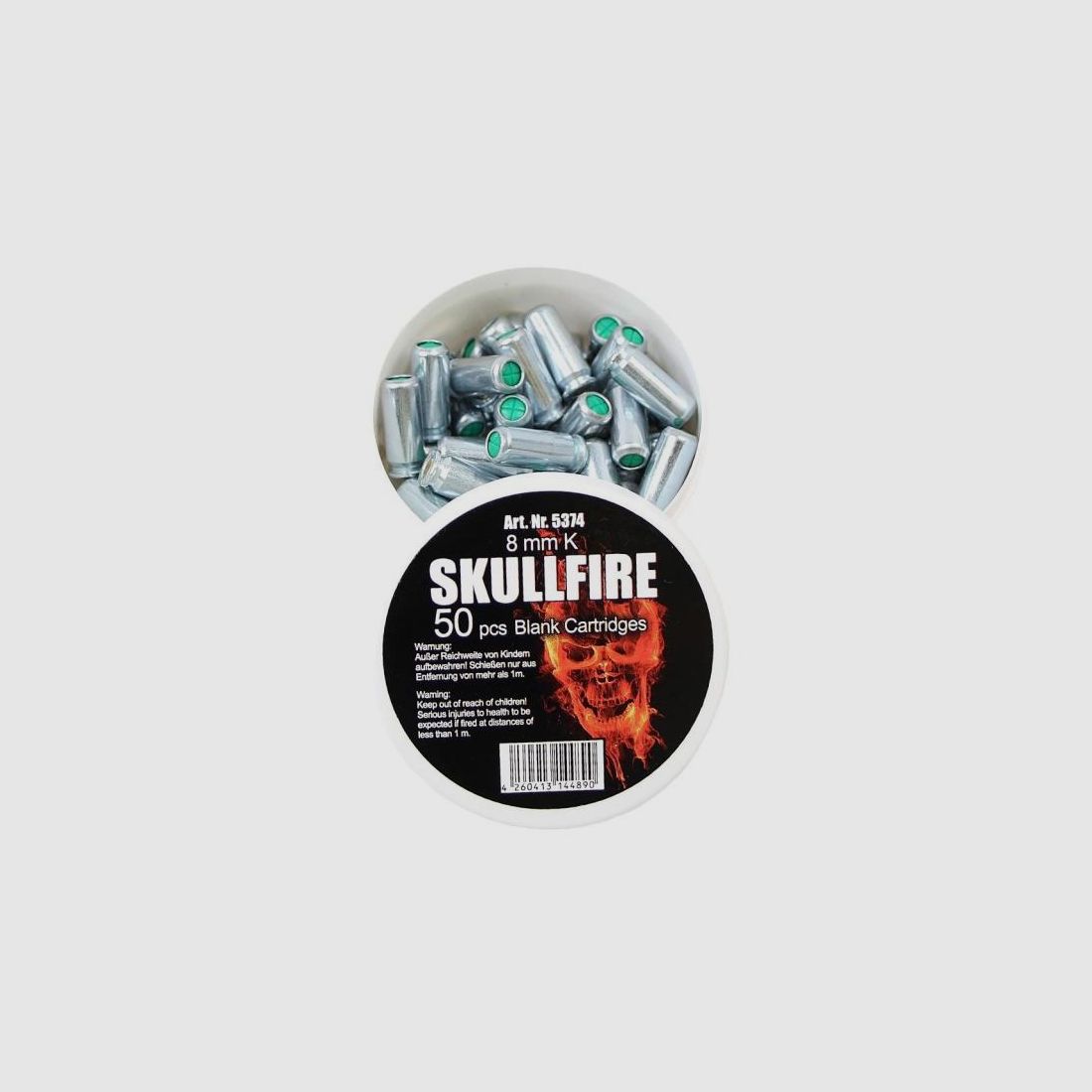 skullfire Platzpatronen f. SRS-Waffen Kal. 8mm K 50 Stk f. Gaspistolen